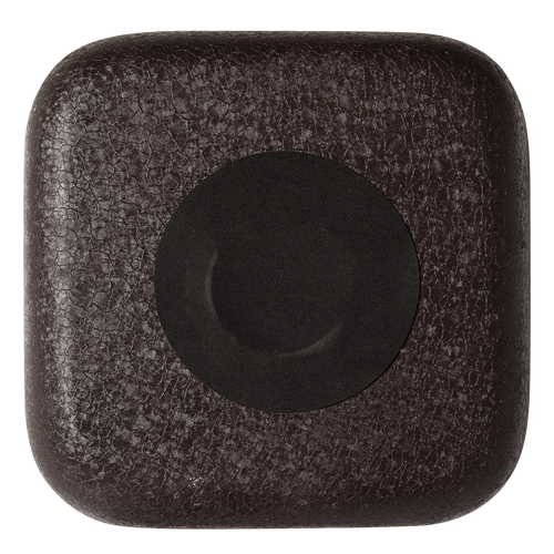 WOOOD dienblad Ikai - Metaal Hoogglans - Donkerbruin - 31x31x31