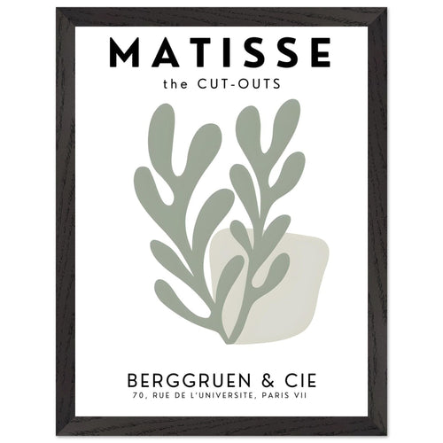 Artfulprints Poster met Lijst Matisse – Whispers of a flower   - 30x40 cm - Grijs