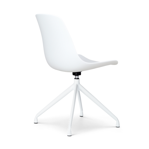 Nolon Nola-Pip Draaibare Eetkamerstoelen Wit - Wit Onderstel - 2x