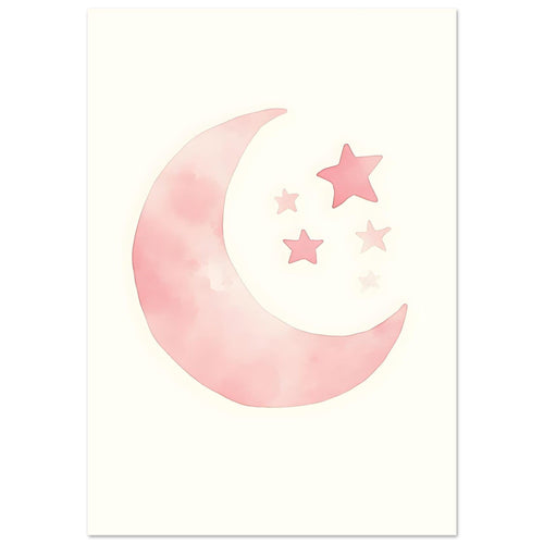 Artfulprints  Maan en sterren   poster 70x100 cm - vtwonen shop