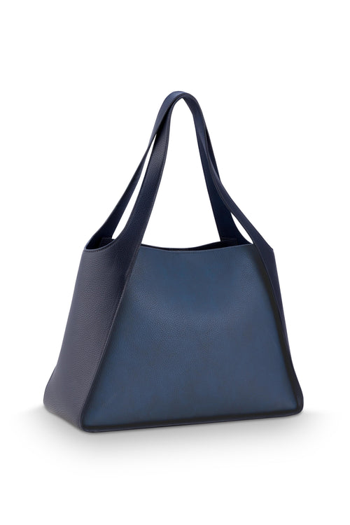 Pip Studio - Filou Schoudertas Dames - Blauw - 40x15.5x48cm - vtwonen shop