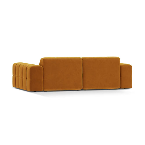 Cosmopolitan Design - Bank Chicago 3-zits, flueel geel - 102x212x78cm