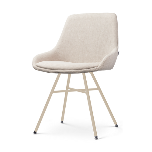 Nolon Noa-Isa eetkamerstoel beige - beige onderstel