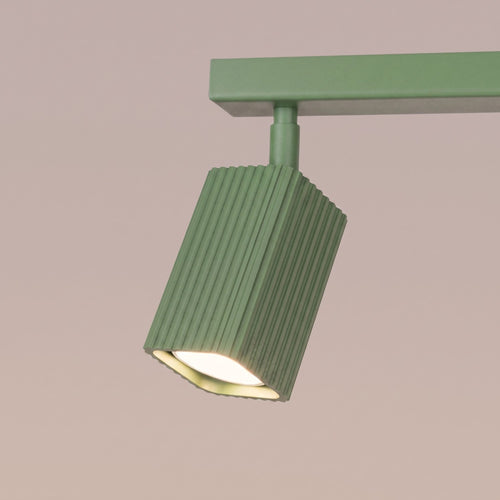 Sollux Lighting Plafondlamp RAYO 4L saliegroen - 81x6x16,5cm