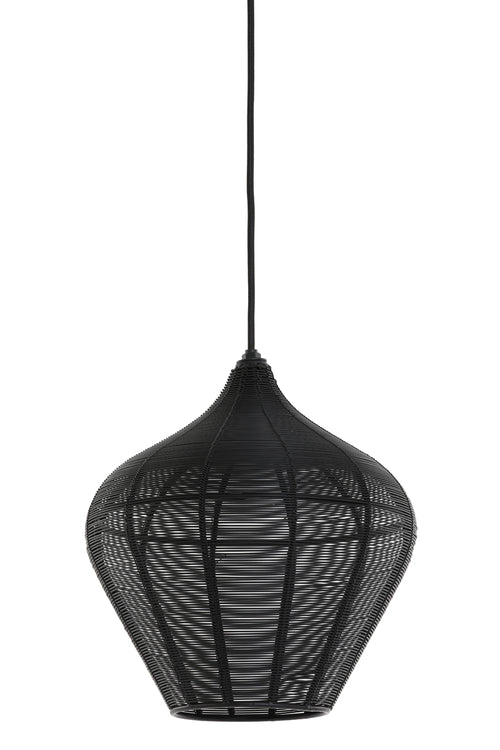 Light & Living hanglamp ALVARO - Ø27x29.5cm - zwart - vtwonen shop