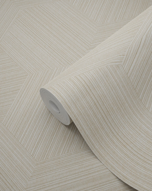 Origin Wallcoverings eco-texture vliesbehang grafisch 3D motief lichtbeige - 50 x 900 cm - 347941 - vtwonen shop