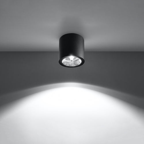 Sollux Lighting Plafondlamp TIUBE zwart - 12x12x11cm