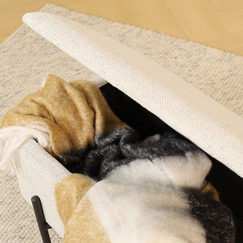 Nolon Jente bankje met opbergruimte beige melange - 95 x 37 cm
