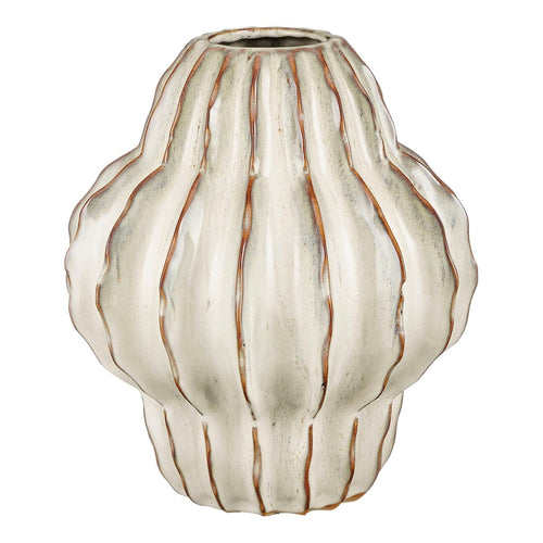 Mica Decorations Altea Vaas - H28 x Ø25 cm - Keramiek - Off White