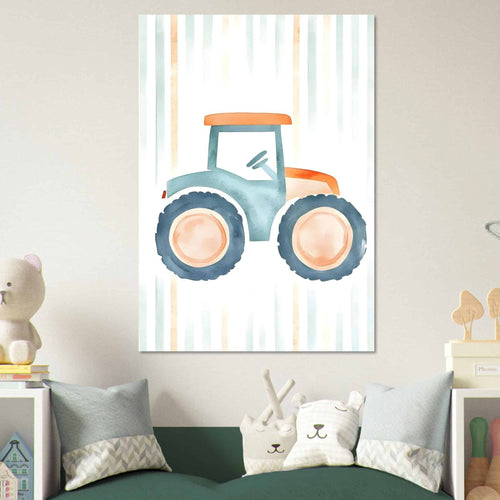 Artfulprints  Retro tractor illustratie   poster 70x100 cm - vtwonen shop