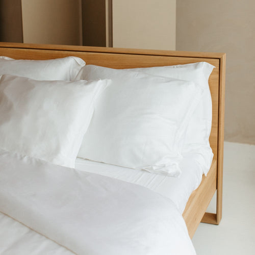 Coco & Cici - Bamboe Hoeslaken Topper 180 x 210 cm - 2 Persoons Beddengoed - Wit - Elastiek Rondom - 100% Eco Bamboe - vtwonen shop