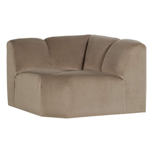 WOOOD hoekelement recht Mojo - Velvet - Khaki - 74x105x105
