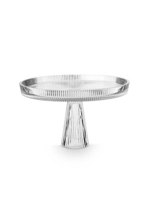 vtwonen Taartplateau - Glas - Transparant - 29.6x18cm - vtwonen shop
