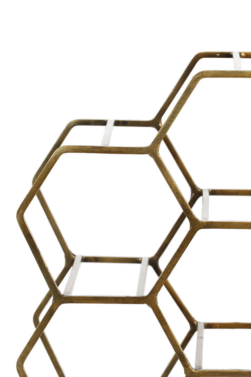 Light & Living wijnrek SALBRIS - 30x18x46cm - brons