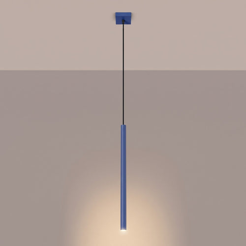 Sollux Lighting Hanglamp PASTELO 1 ultramarijn - 8x8x120cm