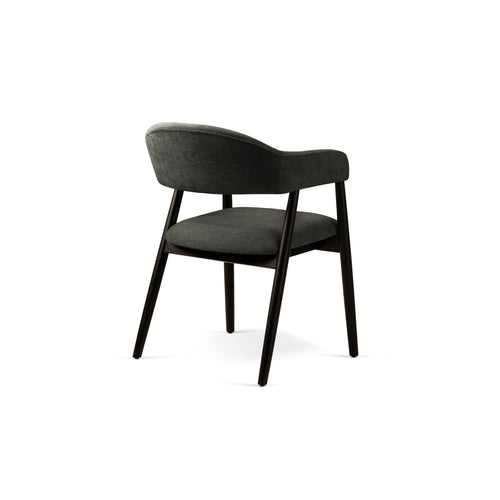 Set van 2 stoelen Adra chenille donkergrijs - 59x56x77cm