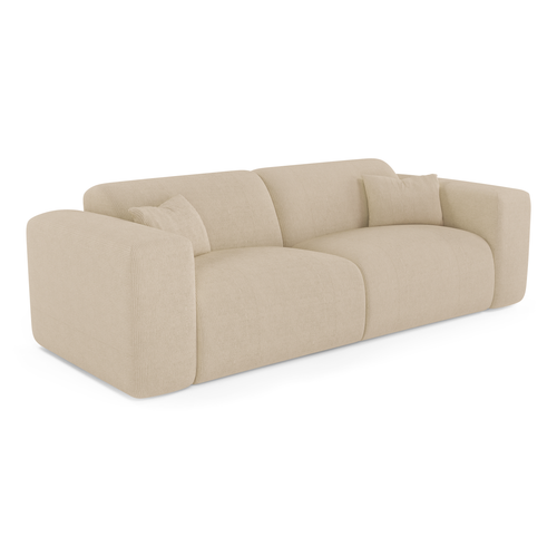 Sia Home - Rechte slaapbanken MYRA - Corduroy - Beige - 214cm - vtwonen shop