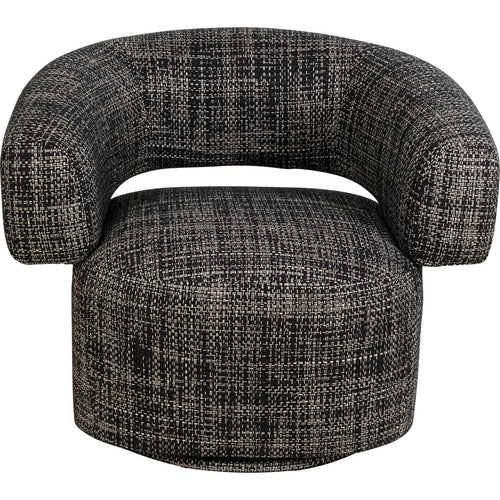 Kare Design Draaifauteuil Maye Bow zwart en wit
