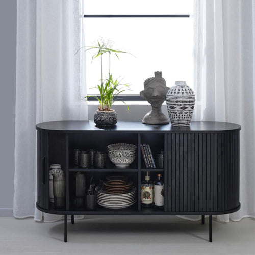 Olivine Lenn houten sideboard zwart - 140 x 45 cm - vtwonen shop