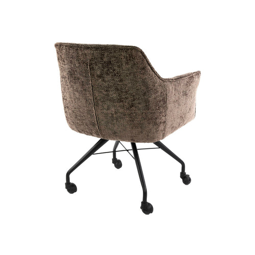 Giga Meubel Eetkamerstoel Hoven - Taupe - Incl. Wieltjes - Set van 2 - vtwonen shop