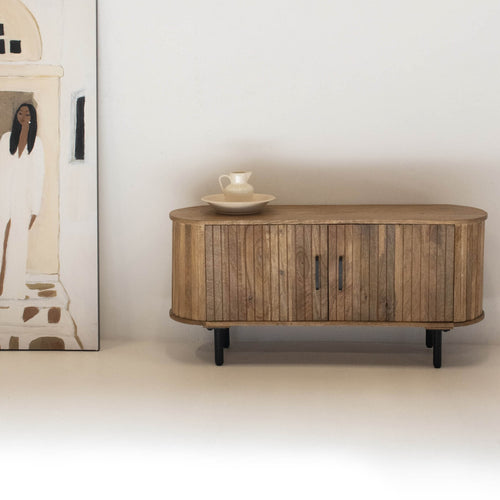 Giga Meubel Tv-Meubel Merel - Mangohout/Metaal - Bruin - 120cm - vtwonen shop