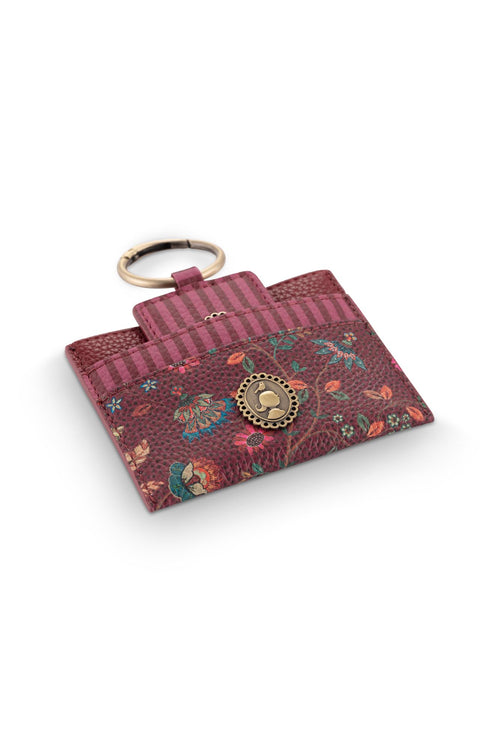 Pip Studio Reisset Flora Bangalore Mini Dames - Donkerroze - 10x7,5 cm / 4,5x10 cm