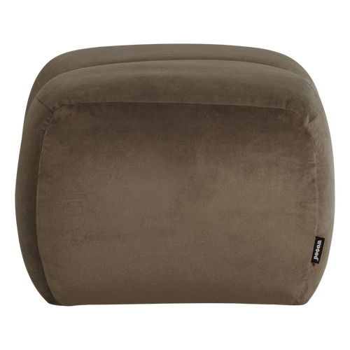 WOOOD poef Mojo - Velvet - Taupe - 45x84x64