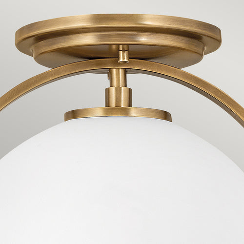 Elstead Hinkley Somerset Globe Plafondlamp Heritage Messing