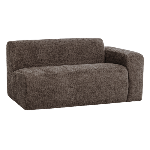 WOOOD 1,5-zits bank arm rechts Mojo Base - Wollig - Bruin - 74x145x97