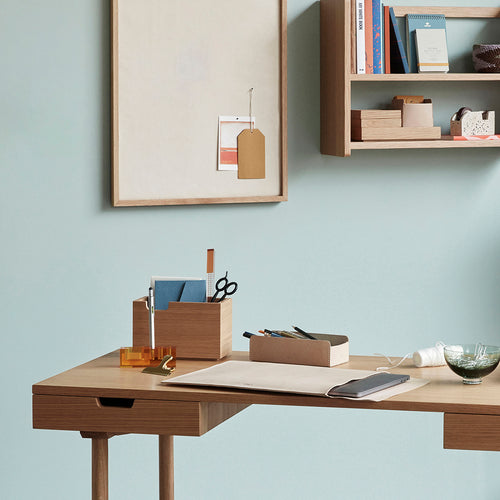 Hübsch bord Collage - canvas/mdf/eikenfineer - 50x35xh3cm - vtwonen shop