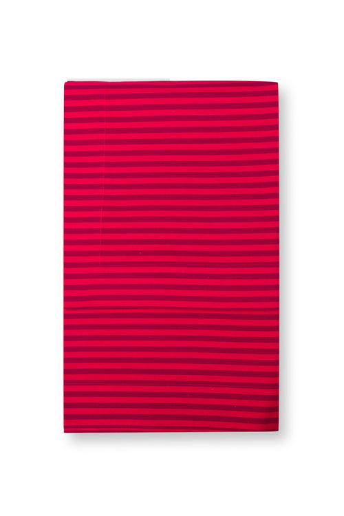 Pip Studio Tafelkleed Stripes - Donkerrood - 180x300cm