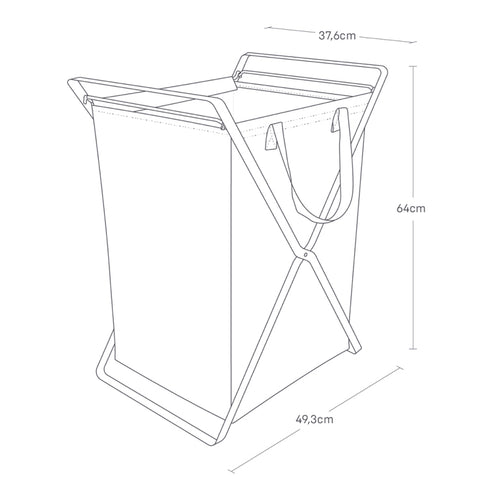 Yamazaki Wasmand met Uitneembare Waszak - Tower - Zwart