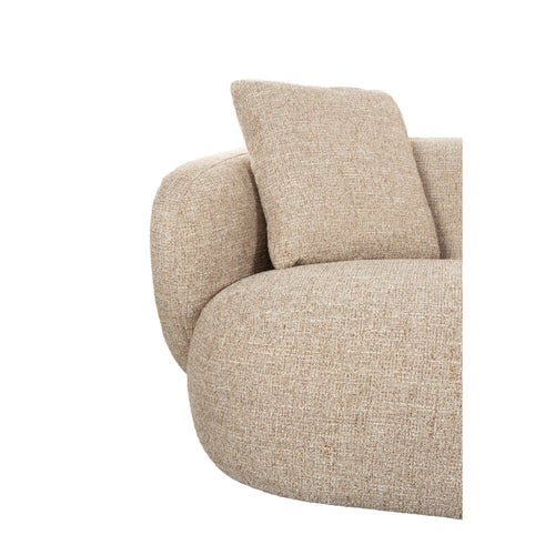 Zuiver Stones 3-zitsbank Chaise Longue Rechts Lichtbruin