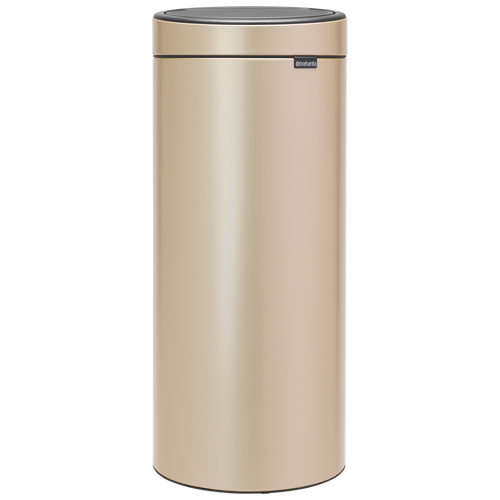 Brabantia Touch Bin New afvalemmer, 30 liter, kunststof binnenemmer - Metallic Gold