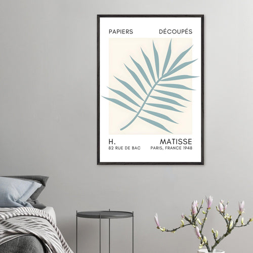 Artfulprints Poster Matisse – Floral reef turquoise   - A4 21x29.7 cm - Turquoise