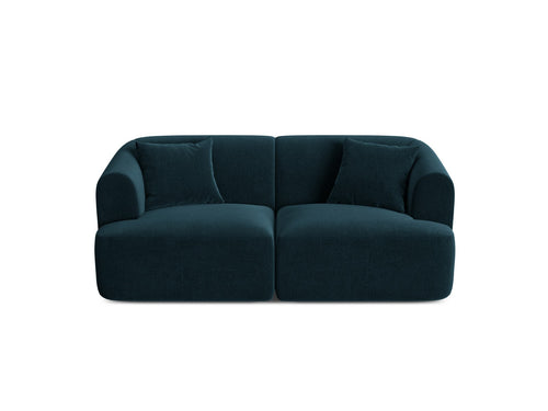 Cosmopolitan Design Modulaire bank Campi 2-zits, flueel diepe olie - 90x180x70cm