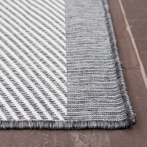 Buitenkleed Border - Grijs/wit - dubbelzijdig - EVA Interior - 160 x 230 cm - vtwonen shop