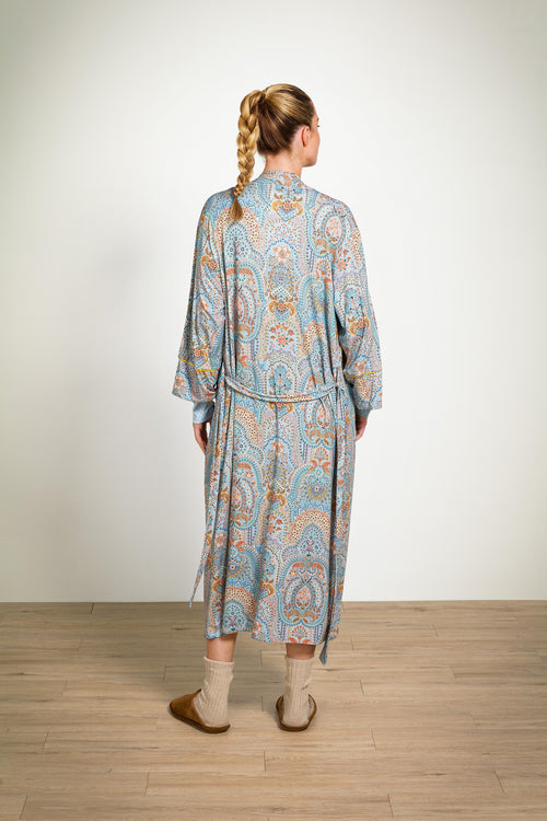 Pip Studio - Noa Kimono Dames - Jabali - Blauw - XXL - vtwonen shop