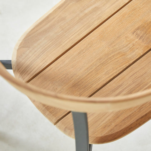 Tikamoon Arco - Stoel in massief teak en aluminium - Naturel - vtwonen shop