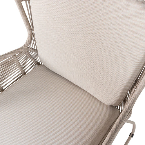 WOOOD loungestoelen tuin Grace - Staal/Touw - 81x75x70 - Set van 2