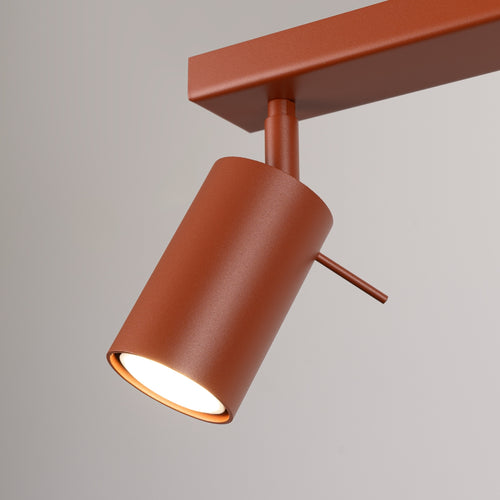 Sollux Lighting Plafondlamp RING 2 rood ochra - 30x6x17cm