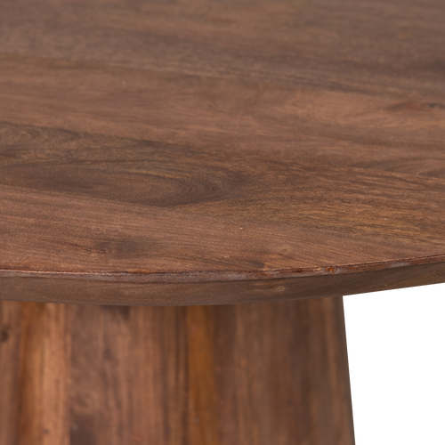 WOOOD eetkamertafel Limit - Mangohout - Walnoot - 76x130x130