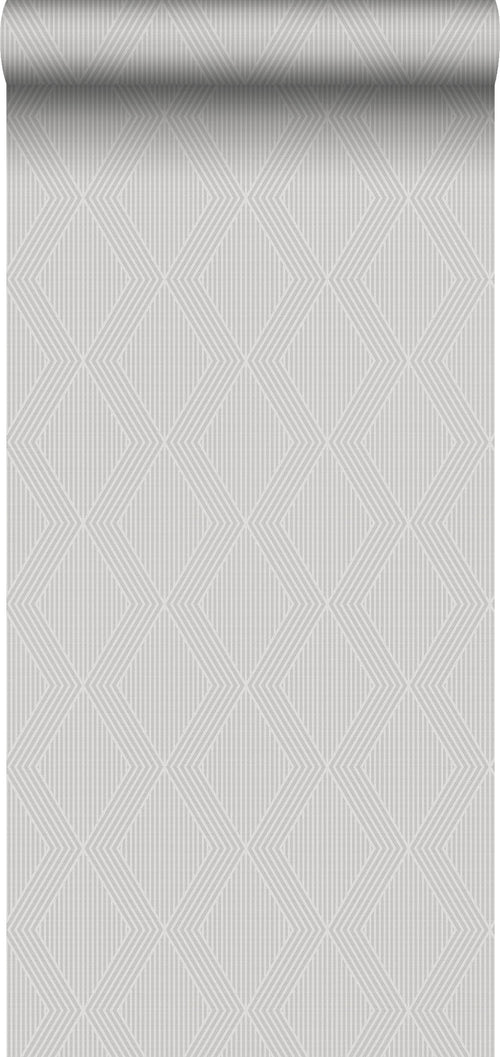Borastapeter behang geometrische vormen grijs - 53 cm x 10.05 m - 661004
