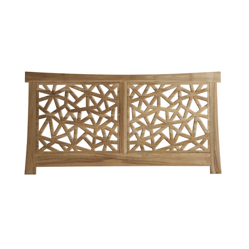 Tikamoon Gentong - Hoofdbord van massief teakhout 210 cm - Naturel - vtwonen shop