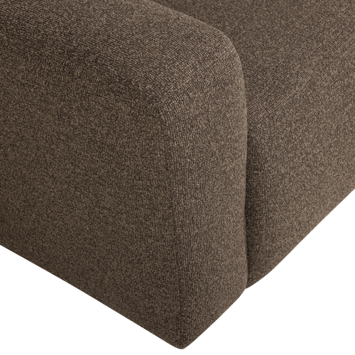 WOOOD 1-zits bank arm links Mojo Base - Bouclé - Bruin - 74x105x97
