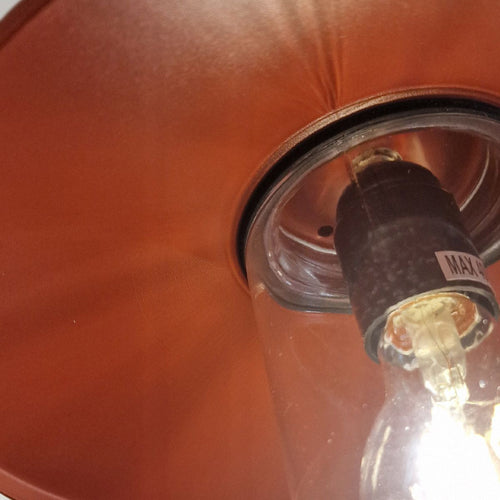 1-flammige Außenwandlaterne Oxidrot IP44