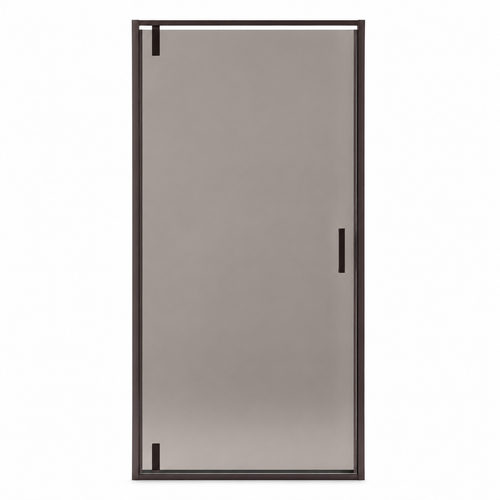 Badplaats Douchedeur Seattle 100 x 190 cm – Zwart Rookglas – Douchewand 6 mm Veiligheidsglas