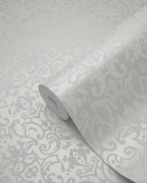 Origin Wallcoverings behang ornamenten wit en lichtgrijs - 53 cm x 10,05 m - 346536 - vtwonen shop