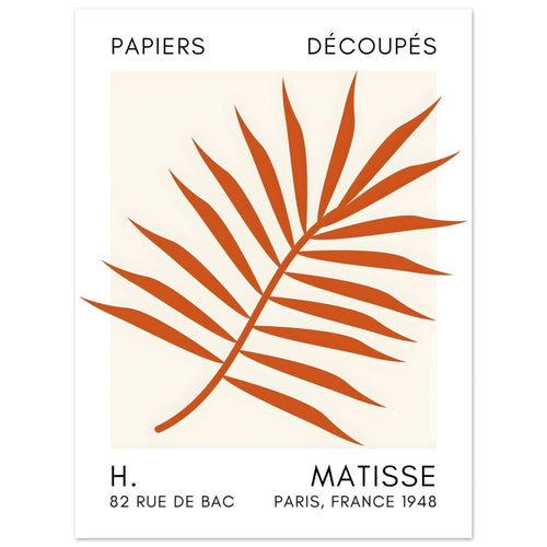 Artfulprints  Matisse – Floral reef orange   poster 30x40 cm - vtwonen shop