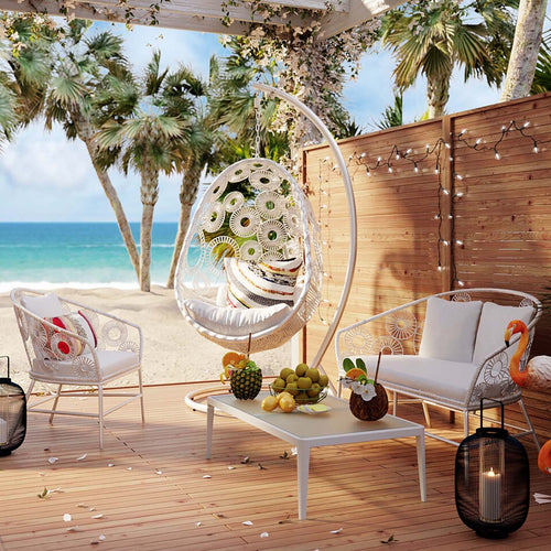 Kare Design Hängend fauteuil Ibiza wit - vtwonen shop